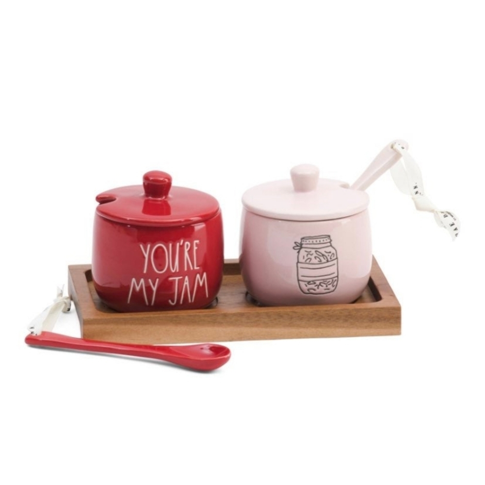 Rae Dunn "You're my jam" jar set